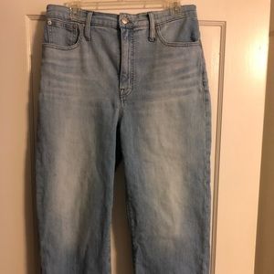 Madewell slim wide-leg crop size 30